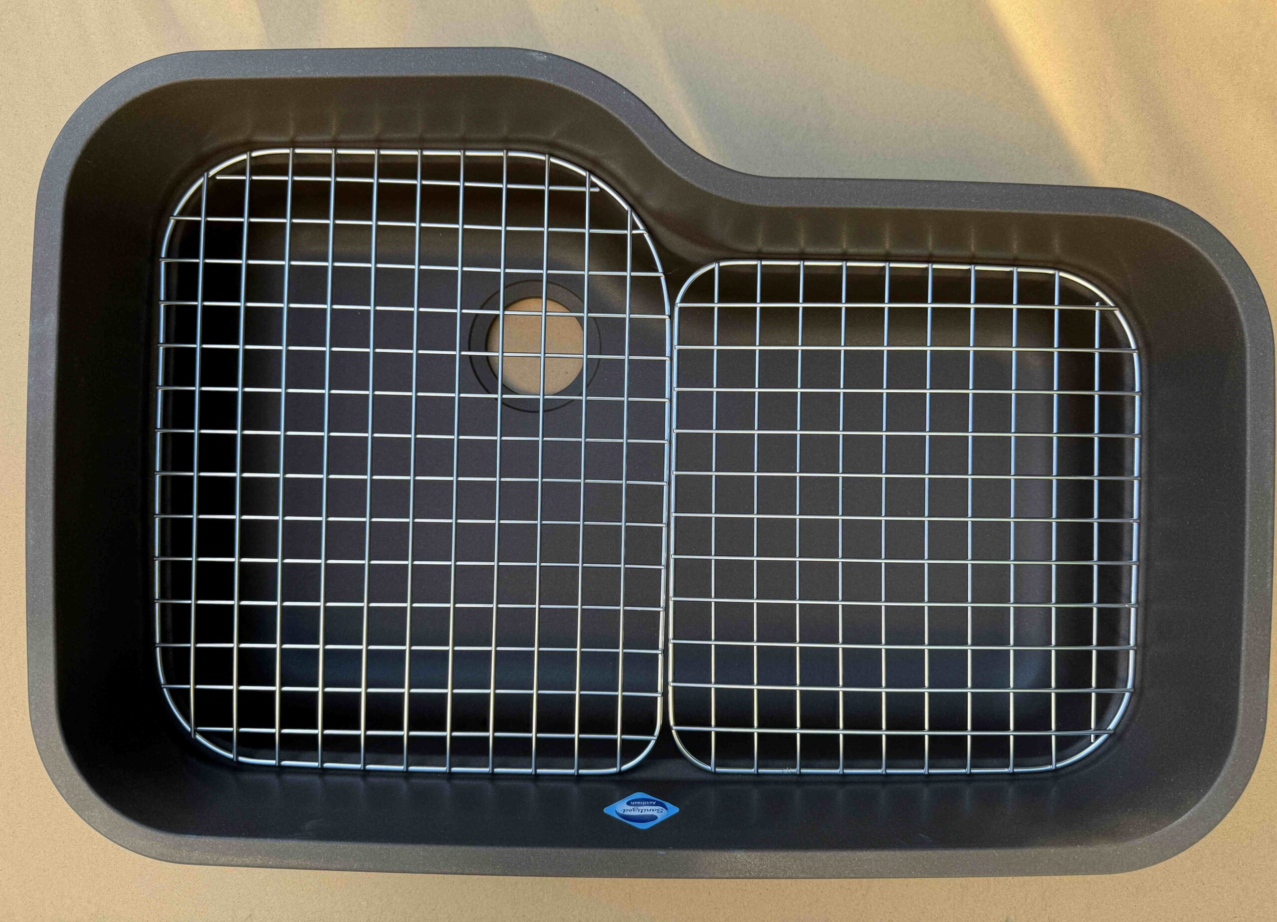 Stainless Steel Sink Shelf Grid Set (Left & Right) – Compatible with Franke OC-31S-RH & OC-31S-LH, Fits Orca ORX110 & ORG110